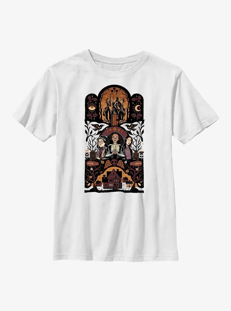 Disney Hocus Pocus 2 Character Triptic Youth T-Shirt