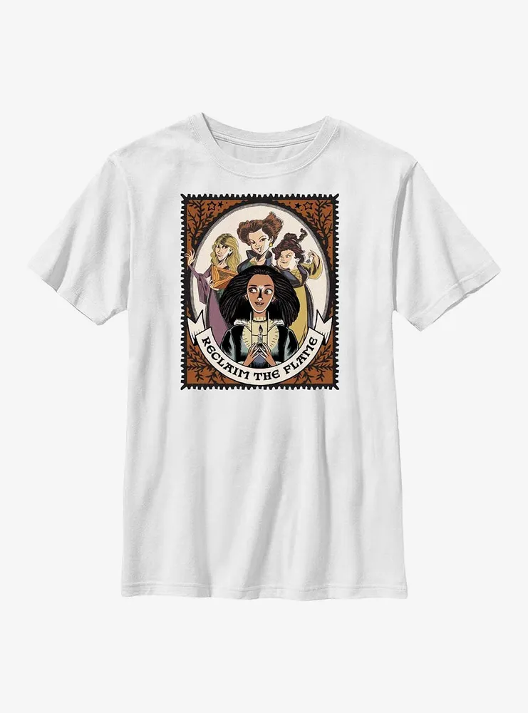 Disney Hocus Pocus 2 Reclaim The Flame Stamp Youth T-Shirt