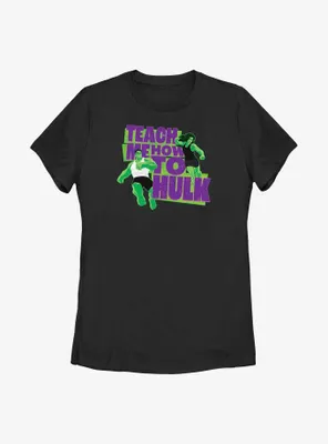 Marvel Hulk And She-Hulk Teach Me How To Womens T-Shirt