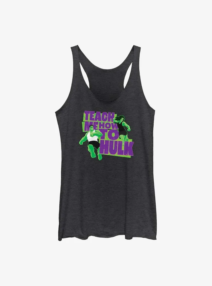 Marvel Hulk And She-Hulk Teach Me How To Womens Tank Top