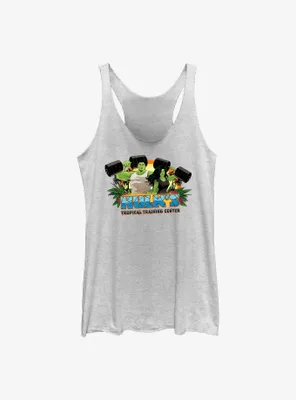 Marvel Hulk And She-Hulk Tropical Training Center Womens Tank Top