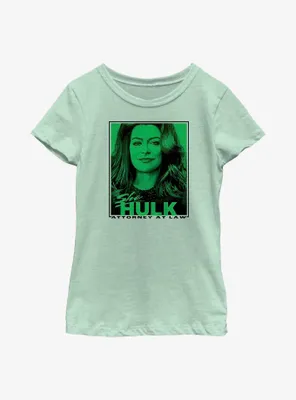 Marvel She-Hulk Attorney At Law Poster Portrait Youth Girls T-Shirt