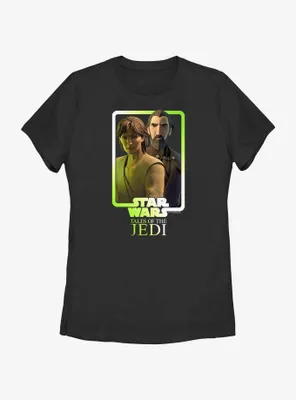 Star Wars: Tales of the Jedi Master and Apprentice Count Dooku Qui-Gon Jinn Womens T-Shirt