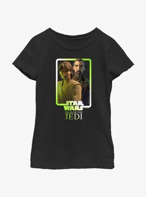 Star Wars: Tales of the Jedi Master and Apprentice Count Dooku Qui-Gon Jinn Youth Girls T-Shirt