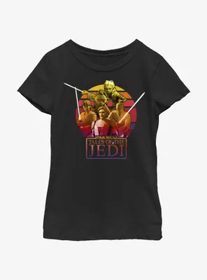 Star Wars: Tales of the Jedi Sunset Group Youth Girls T-Shirt