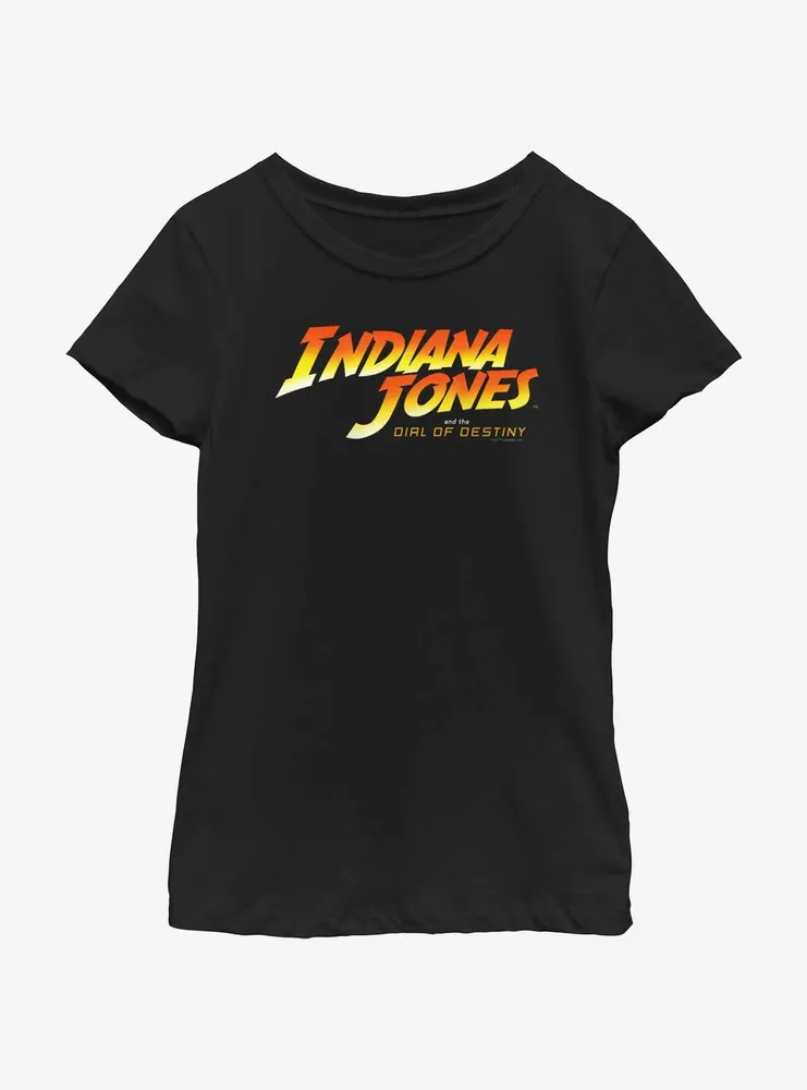 Indiana Jones And The Dial Of Destiny Logo Youth Girls T-Shirt