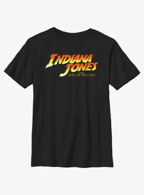 Indiana Jones And The Dial Of Destiny Logo Youth T-Shirt