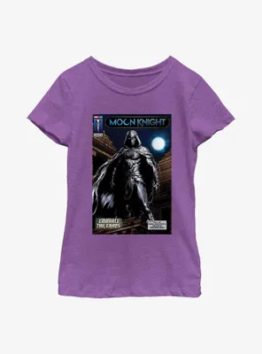 Marvel Moon Knight Embrace The Chaos Comic Cover Poster Youth Girls T-Shirt