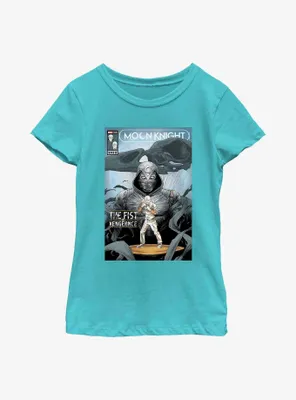 Marvel Moon Knight The Fist Of Vengeance Comic Cover Youth Girls T-Shirt