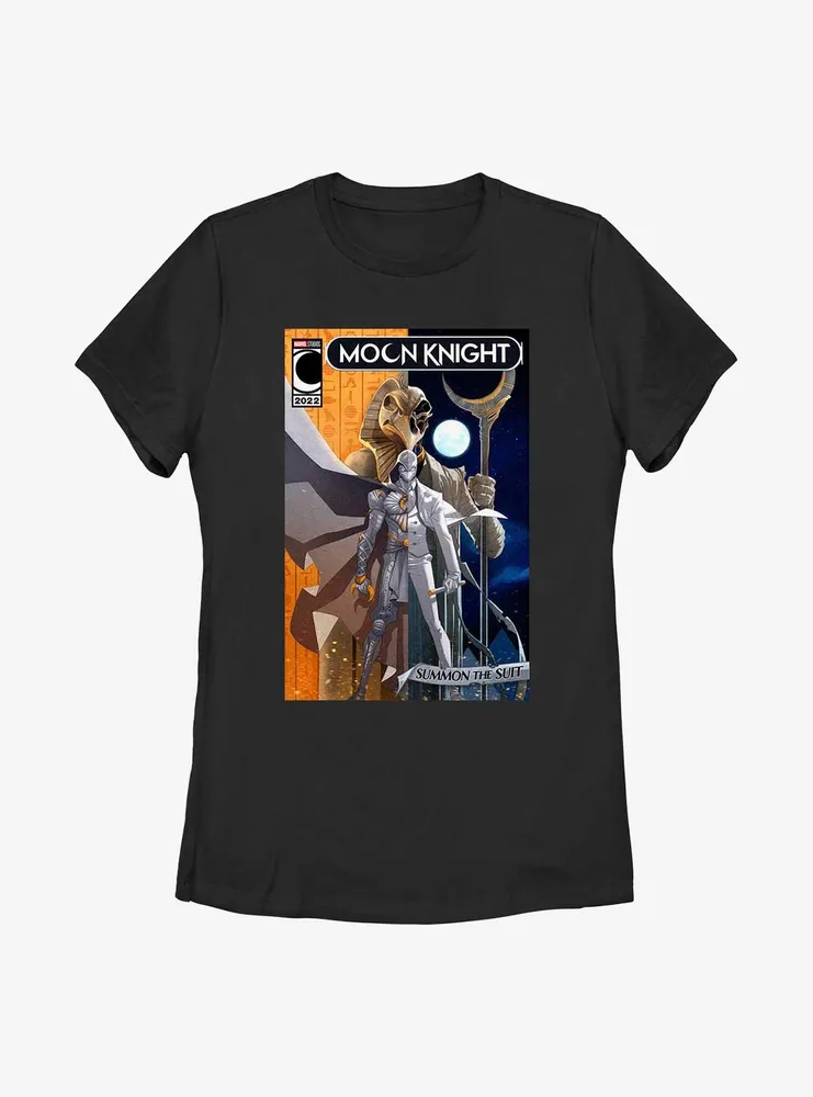 Marvel Moon Knight Summon The Suit Comic Cover Womens T-Shirt