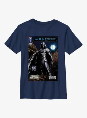 Marvel Moon Knight Embrace The Chaos Comic Cover Poster Youth T-Shirt