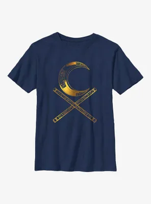 Marvel Moon Knight Baton Glyphs Youth T-Shirt