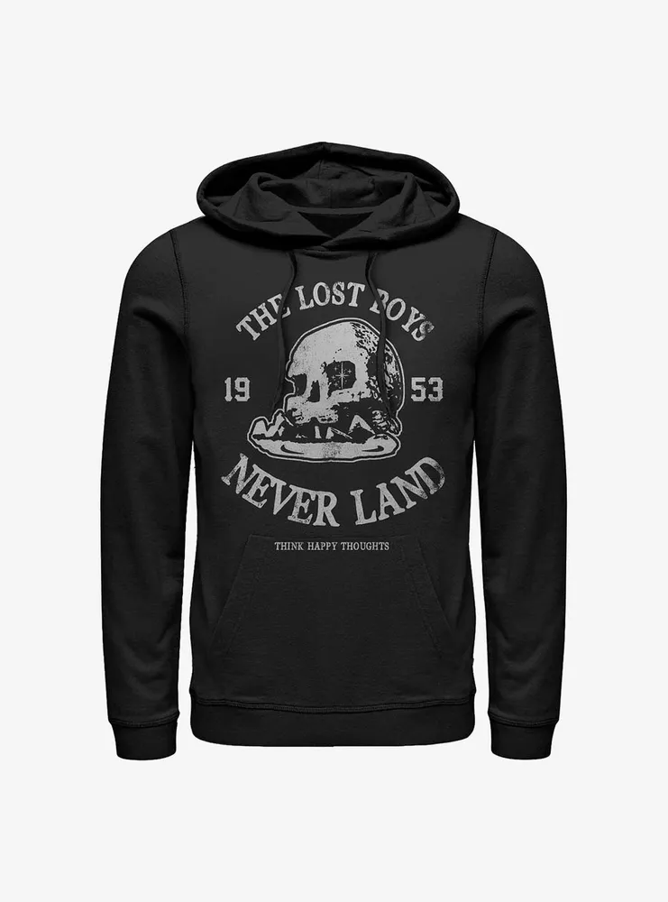 Disney Peter Pan The Lost Boys Never Land Skull Rock Hoodie