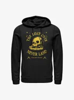 Disney Peter Pan The Lost Boys Never Land Yellow Skull Rock Hoodie