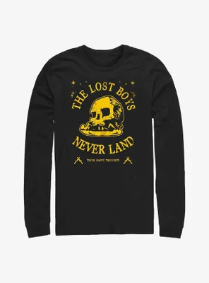 Disney Peter Pan The Lost Boys Never Land Yellow Skull Rock Long-Sleeve T-Shirt