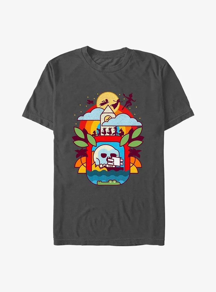 Disney Peter Pan Geometric Never Land T-Shirt