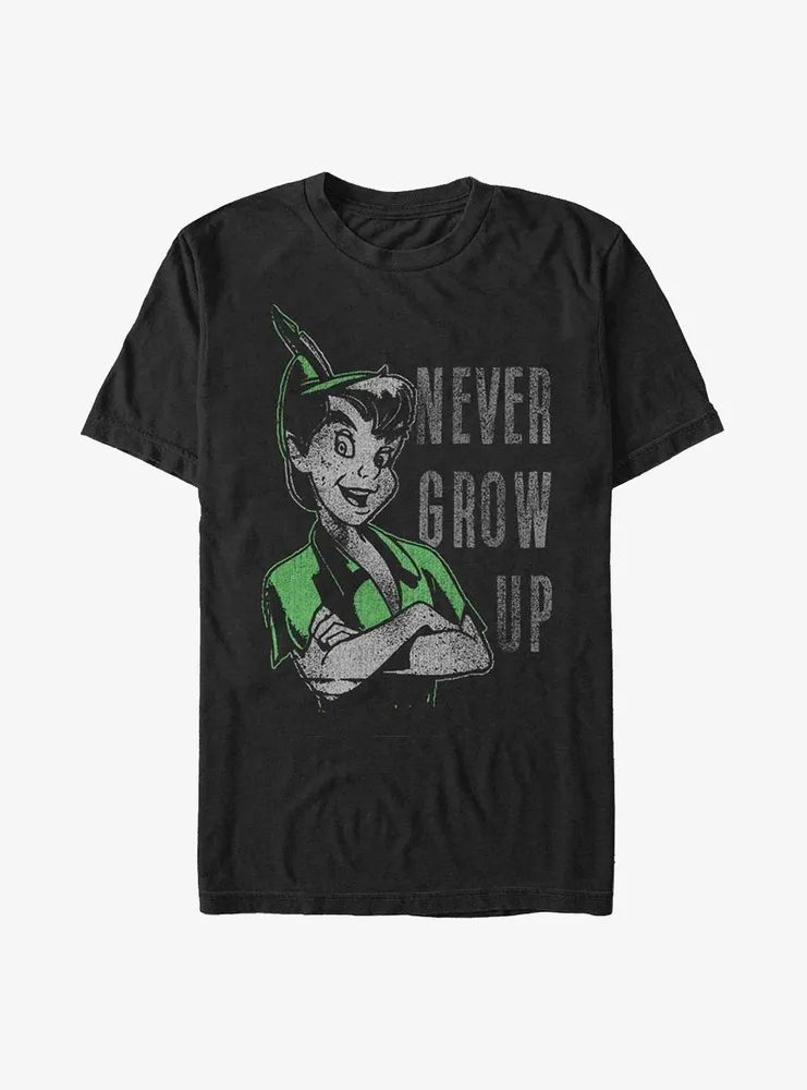 Disney Peter Pan Never Grow Up Character Portrait T-Shirt