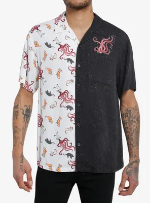 Our Universe Marvel The Marvels Flerken Split Woven Button-Up