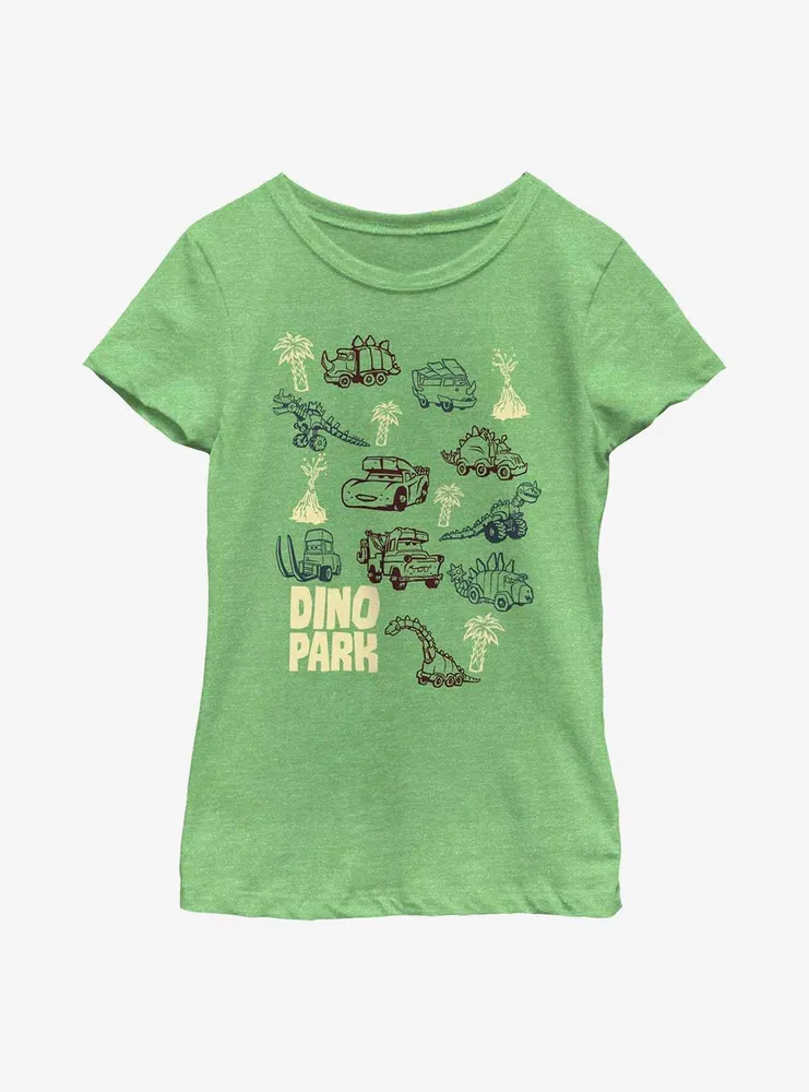 Disney Pixar Cars Dino Park Youth Girls T-Shirt