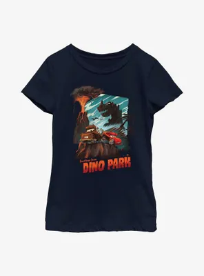 Disney Pixar Cars Greetings From Dino Park Postcard Youth Girls T-Shirt