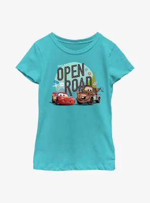 Disney Pixar Cars Take The Open Road Youth Girls T-Shirt