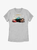 Disney Pixar Cars The Drive Is Destination Womens T-Shirt