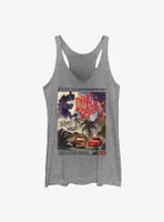 Disney Pixar Cars Dino Park Retro Poster Womens Tank Top