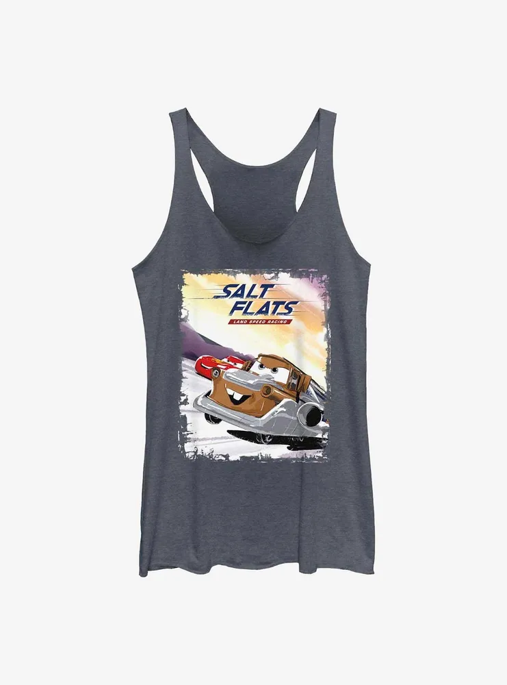 Disney Pixar Cars Salt Flats Land Speed Racing Womens Tank Top