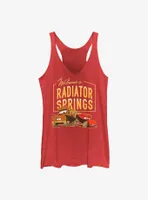 Disney Pixar Cars Welcome To Radiator Springs Womens Tank Top