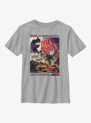 Disney Pixar Cars Dino Park Retro Poster Youth T-Shirt