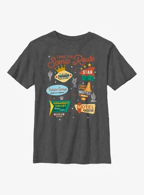 Disney Pixar Cars Take The Scenic Route Youth T-Shirt