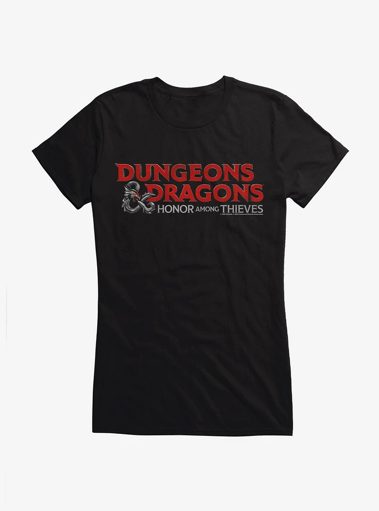 Dungeons & Dragons: Honor Among Thieves Movie Title Logo Girls T-Shirt