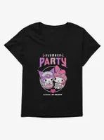 My Melody & Kuromi Metal Slumber Party Womens T-Shirt Plus