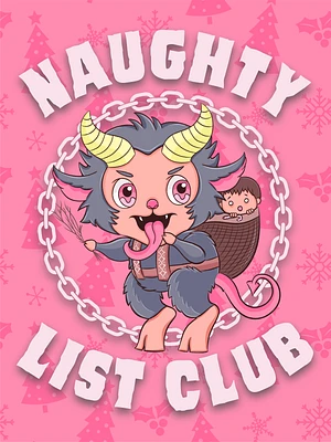 Krampus Naughty List Club Poster