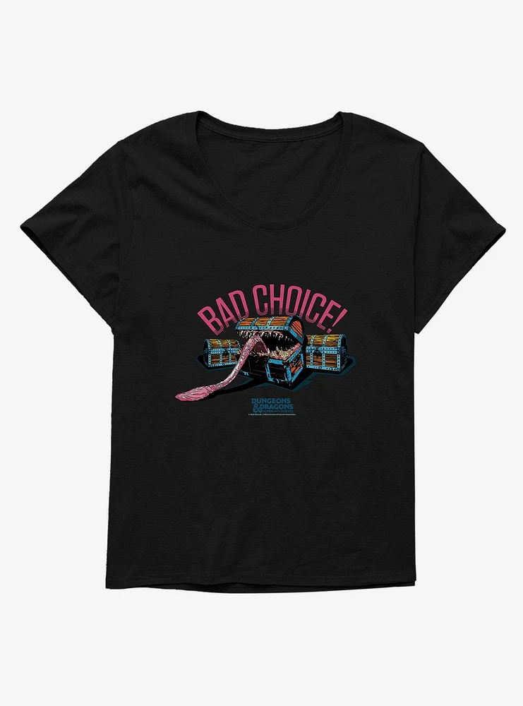 Dungeons & Dragons: Honor Among Thieves Bad Choice Mimic Girls T-Shirt Plus