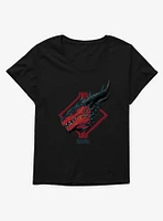 Dungeons & Dragons: Honor Among Thieves Red Dragon Profile Girls T-Shirt Plus