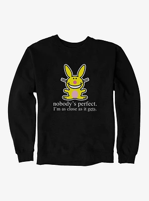 It's Happy Bunny Nobody's Perfect Sweatshirt