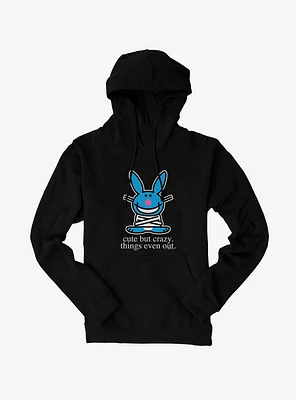 It's Happy Bunny Cute But Crazy Hoodie