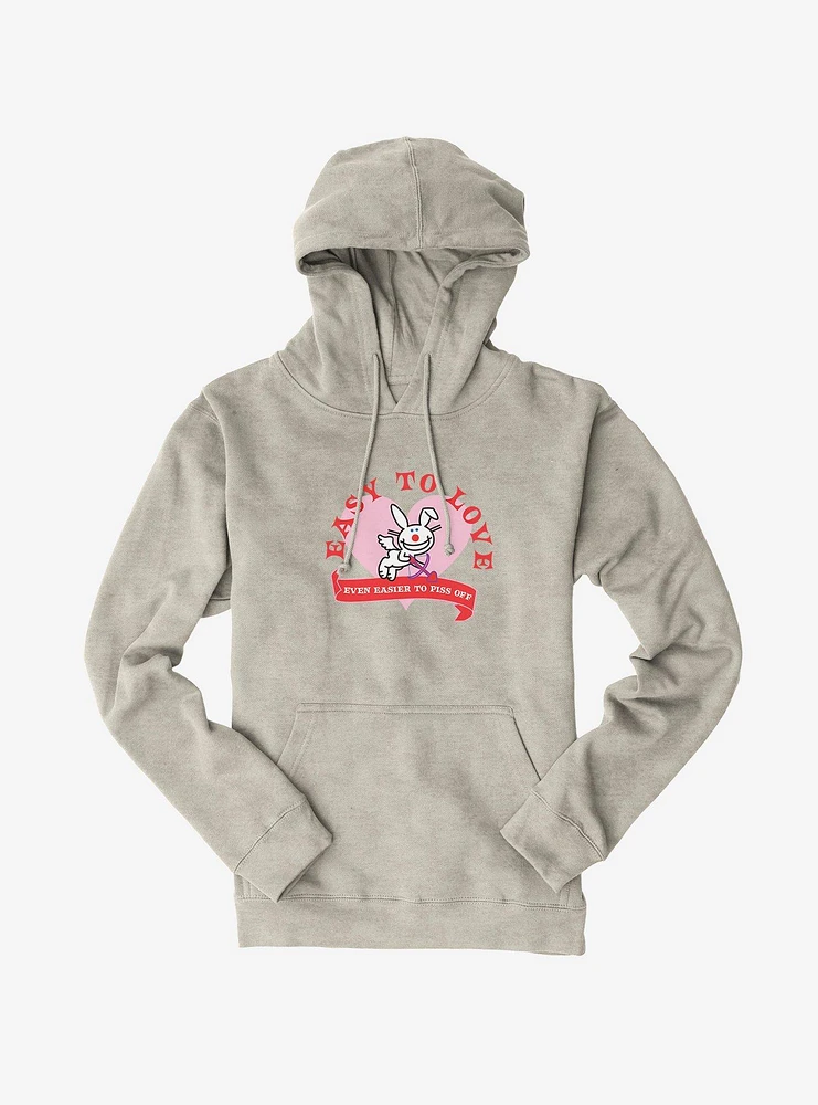 It's Happy Bunny Easy To Love Hoodie