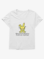 It's Happy Bunny Compliments Only Girls T-Shirt Plus