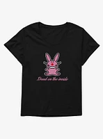 It's Happy Bunny Dead Inside Girls T-Shirt Plus