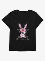 It's Happy Bunny Focus On Me Girls T-Shirt Plus