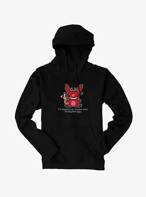 It's Happy Bunny Naughtier Ways Hoodie