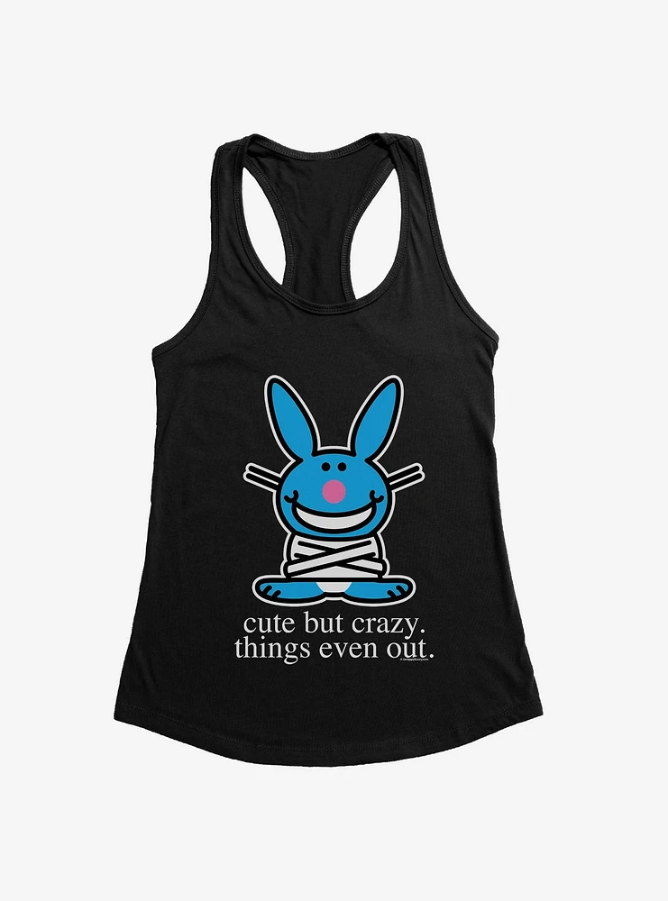 It's Happy Bunny Cute But Crazy Girls Tank