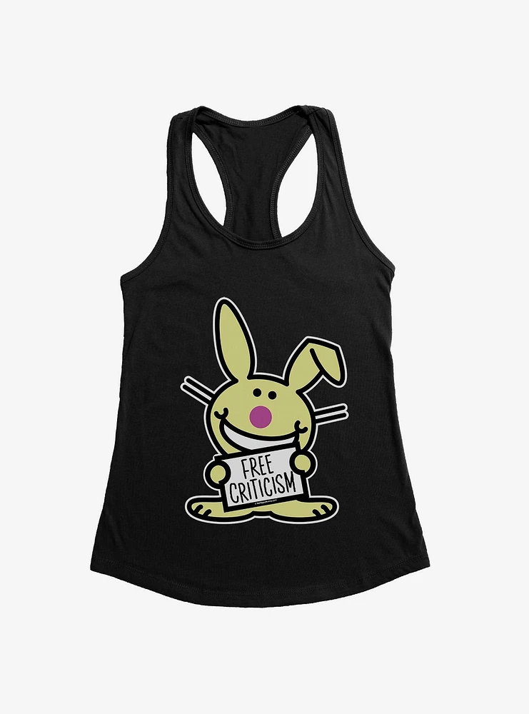 It's Happy Bunny Free Criticism Girls Tank