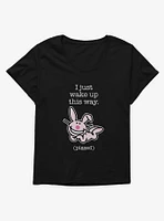 It's Happy Bunny I Wake Up Pissed Girls T-Shirt Plus