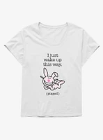 It's Happy Bunny I Wake Up Pissed Girls T-Shirt Plus