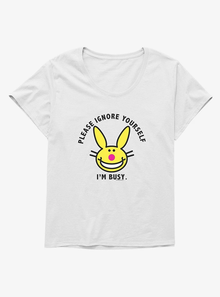 It's Happy Bunny Ignore Yourself Girls T-Shirt Plus