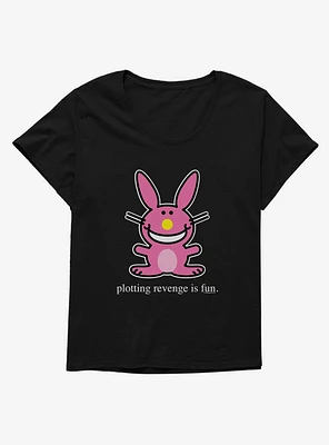 It's Happy Bunny Revenge Is Fun Girls T-Shirt Plus