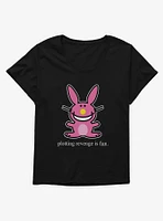 It's Happy Bunny Revenge Is Fun Girls T-Shirt Plus